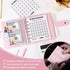 52 Week Money Saving Challenge Binder, A7 Savings Challenges Books with Cash Envelopes, Pink Budget Binder for Planning and Saving $500...