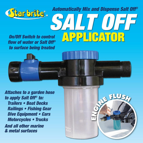STAR BRITE Salt Off Applicator – Marine Engine Flush & Salt Remover Spray Tool for Boats, Trailers, Fishing Gear, Dive Equipment, and More...