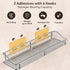 Orimade Bathroom Shelf Organizer Shower Caddy Storage Kitchen Rack with Traceless Transparent Adhesive No Drilling SUS304 Stainless Steel, 15.75 i...