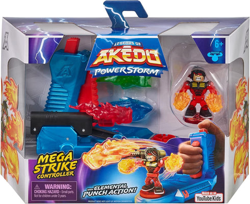 Legends of Akedo Powerstorm Mega Strike Controller with Elemental Punch Action |Turbo Chux Action Figure | Amazon Exclusive...