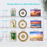 Flat Back Acrylic Plate Stand, 6 Inch 2PC Clear Acrylic Display Easel, Clear Tablet Holder for Displaying, 6" H x 5.125" W x 5" D (2 Pack)...