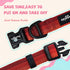 Jacquard Dog Collar, Adjustable Pet Dog Collar for Medium Dogs with Quick Release Buckle, Durable Breathable &Fade Resistant Dog Collar for Medium...