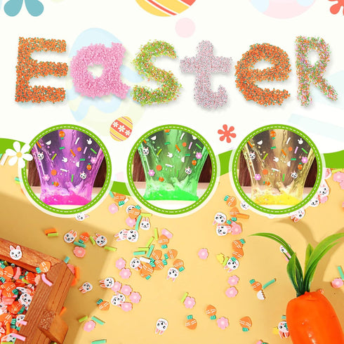 250 Grams Easter Day Fake Chocolate Candy Sprinkles Tiny Polymer Clay Embellishments Xmas Polymer Clay Slices Soft Clay DIY Decoration for Resin N...