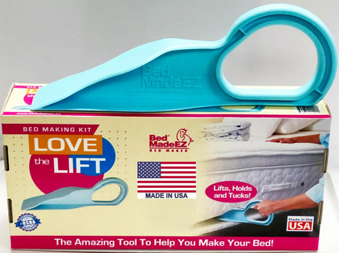 Bed Maker and Mattress Lifter Tool Helps Lift and Hold The Mattress- Can Tuck Sheets or Bed Skirts Alleviating Excess Strain. Patented and Made in...