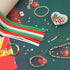 JMUQ 5200pcs Christmas Clay Beads Charms Kit for Bracelet Making, 6mm Round Flat Polymer Heishi Clay Bracelet Beads and Letter Gold Spacer Beads f...