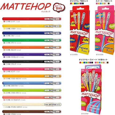 Pentel K110-VP2 Color Ballpoint Pen, Matte Hop, Coral Pink, 10 Count...