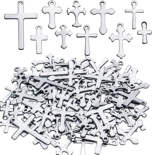 Cross Charms Assorted Cross Pendant Crucifix Pendant Charms Jewelry Making Findings for DIY Earrings Necklace Bracelet Crafts...