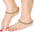 I Jewels Gold Plated Indian Traditional Bollywood Style Ethnic Kundan Studded Anklet/Payal Barefoot Jewelry for Women (A023MG)...