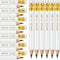36 Pcs Wedding Pencils 2 HB Half Pencil with Eraser Bridal Shower Pencils Pre Sharpened Mini Short Pencils White Pocket Pencil 4 Inch Game Pencil ...