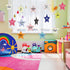 72 Pcs 5.9" Star Cutouts Paper for Bulletin Board Decorations Glitter Star Cutouts Positive Sayings Star Confetti Cutouts for Bulletin Board Class...