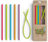 Silicone Straws - Slender Size BPA Free Non-Rubber Silicon Reusable Drinking Straws for Stainless Steel 20 oz Yeti Tumbler - Flexible, Chewy, Bend...