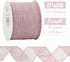 HUIHUANG Dusty Rose Wired Ribbon Crinkle Wire Ribbon 2.5 inch Wide Metallic Wired Wedding Ribbon for Gift Wrapping Basket Wreaths Bows Making Home...