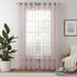 Eclipse Livia Sheer Rod Grommet 54 x 63 Curtain Panel in Blush...