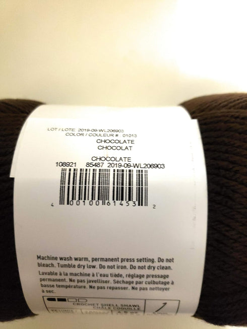 Loops & Threads Impeccable Yarn 4.5 oz. One Ball - Chocolate Brown......