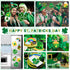 72PCS St Patrick’s Day Bulletin Board Decoration, 12 Styles Lucky Irish Day Shamrock Gnome Leprechaun Classroom Paper Cutouts for Party Decoration...