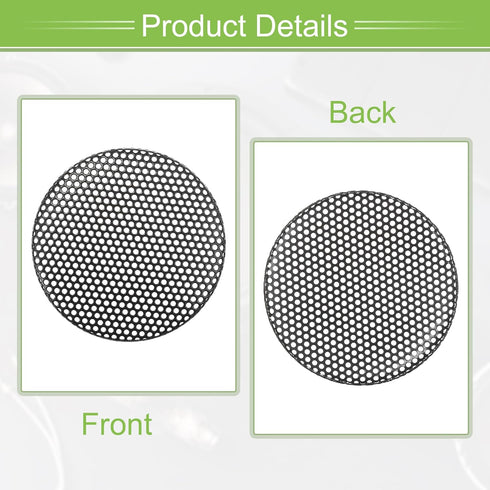 ACROPIX Universal 1.5 Inch Speaker Grills Mesh for Audio Subwoofer 45x4mm Grille without Frame Black - Pack of 2...