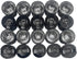 (Pack of 20) Acrylic Lens with Black Holder Bracket, Focusing Led Lens Use for Led Beads, Led Chip, Led Lamp Bulb Focus, 25 Degree ?20mm...