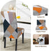 SearchI 4 Pack Super Fit Stretch Removable Washable Short Dining Chair Covers Slipcover Protector, Spandex Fabric Chair Cover for Dining Room, Hot...