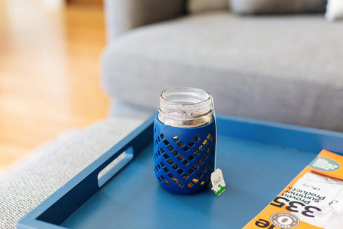 Silicone Mason Jar Sleeve - Fits 16oz (1 pint) REGULAR-Mouth Jars | Package of 4 (Multicolor)...