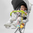 Pacifier Clip,100% Silicone Adjustable Baby Pacifier Clips for Boy and Girl,Features One-Piece Design,for Bottle,Straps for Strollers, High Chair,...