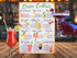 Classic Cocktails Recipes Magnetic Chart A4 Format - Kitchen Pub Wall and Fridge Decor Stylish Colourful Informative Magnet Milliliters and Ounces...