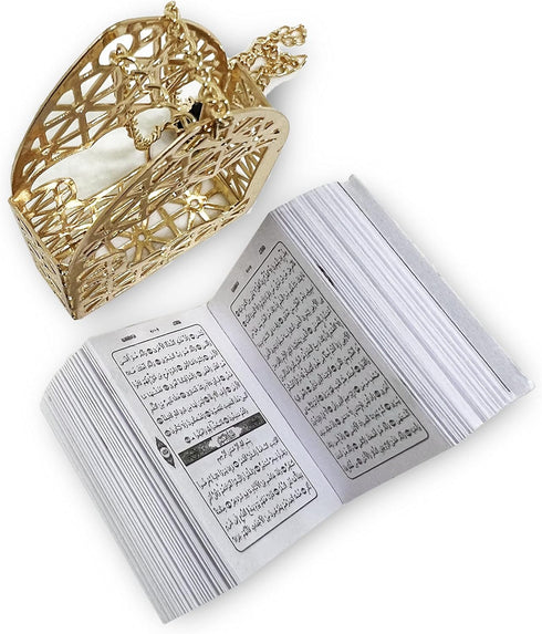 Islam Car Rear Mirror Mini Hangers - Islamic Ornament Al-Quran Ramadan Eid Muslim Car Décor Hanging Charm Decor Interior Accessories (Gold - Black...