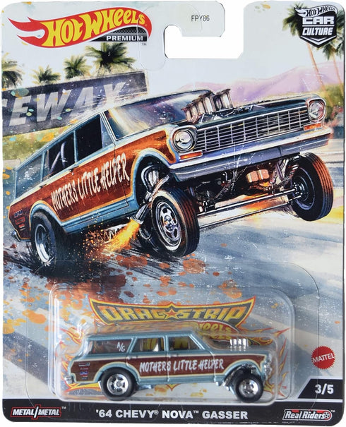 Hot Wheels '64 Chevy Nova Gasser, Car Culture 3/5...