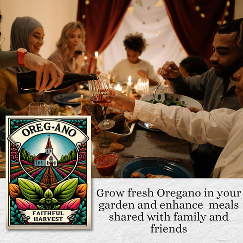 Oregano Herb Seeds - Non-GMO, Untreated, Heirloom - Ideal for Indoor & Outdoor Gardening - Essential for Authentic Culinary Seasoning - Featured i...