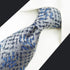 S&W SHLAX&WING New Mens Ties Silver Sky Blue Classic Size Necktie Set with Pocket Square...