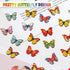 200Pcs Wooden Butterfly Buttons Bulk - 1 Inch Decorative Butterfly Buttons with 2 Holes for Craft DIY Sewing...