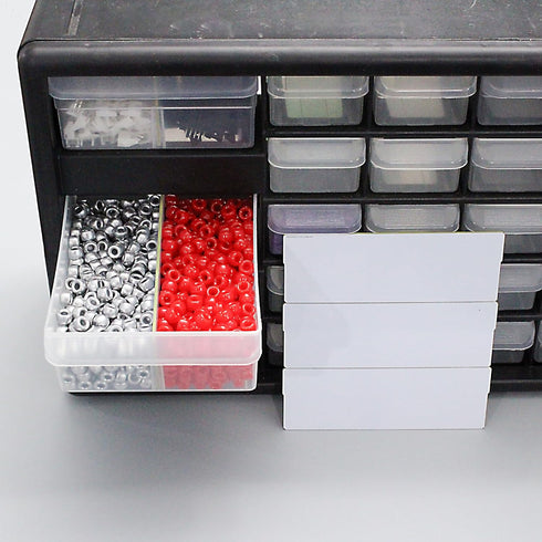 (24-Pack) Akro Mils Storage Bins Compatible, Large Drawer Dividers for Akro-Mils Craft Cabinet and Hardware Storage Organizer, Replaces P/N 40717...