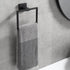 Bathroom Black Towel Ring SUS 304 Stainless Steel Square Towel Bar?Towel Rack Matte Black Towel Holder Modern Towel Hanger for Bathroom Lavatory K...
