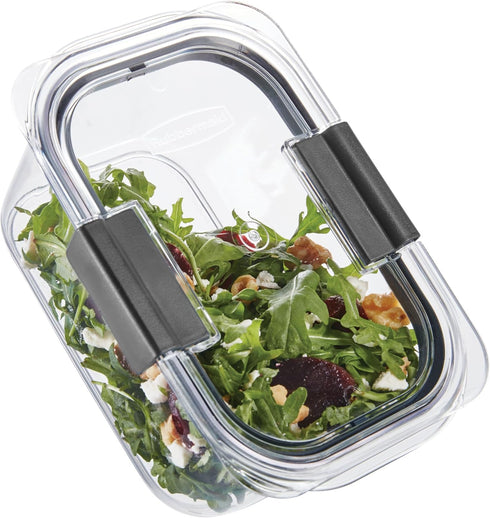Rubbermaid Brilliance BPA Free Airtight Food Storage Containers with Lids, Set of 4 (4.7 Cup) Ideal for Lunch, Meal Prep, and Leftovers...