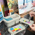 MyLifeUNIT Paint Brush Cleaner, Paint Brush Holder and Organizers with Palette for Acrylic, Watercolor, and Water-Based Paints (Grey)...