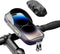 HENMI Bike Bag, Waterproof Bike Rack Bag with Sun and Rain Cover, 360° Rotating Bicycle Cell Phone Holder, Sensitive TPU Touch Screen, Bicycle Acc...