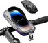 HENMI Bike Bag, Waterproof Bike Rack Bag with Sun and Rain Cover, 360° Rotating Bicycle Cell Phone Holder, Sensitive TPU Touch Screen, Bicycle Acc...