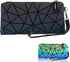 Small Clutch Purses for Women, Daily Use Wrist Purse, Geometric Luminous Wallet, Portable Wristlets Travel Clutch, Small Wrist Purses and Cosmetic...
