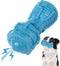 PrimePets Dog Chew Toy, Squeaky Dog Toy for Large Medium Dogs, Blue Rubber Enrichment Toy for Interactive Play, Teeth Cleaning, Milk Flavored Dent...