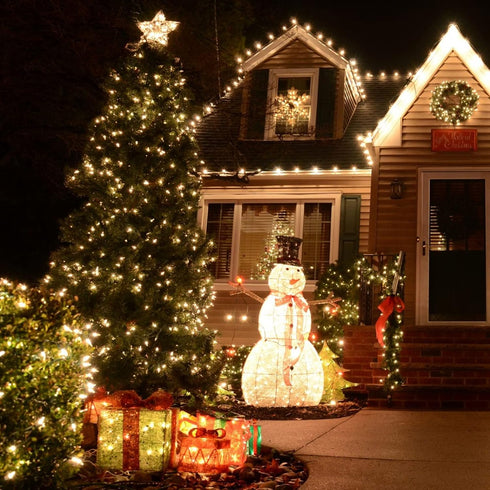 Battery Operated Christmas Lights, 50 LED 16FT Christmas Lights Outdoor, Waterproof Mini String Tree Lights with 8 Modes, Christmas Decorations fo...