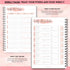 3 Month Fitness & Workout Planner for Women | Gym Journal, Weight Loss Tracker, Meal Planner, Self Care Habit Tracker - A5 Pink Watercolor...