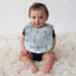 Neat Solutions 5 Pack Aspirational Bib Set with Mixed Fabrics & Water Resistant Inner Core - Boy, Grey Oatmeal While...