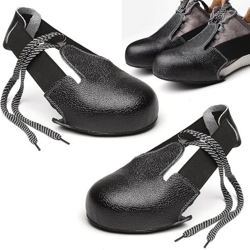 Steel Toe Covers for Shoes, No Slip Safety Toe Cap Cover Metal Protector for Toe in Industry and Workplace Men Women(Black 2.0)...