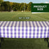Havercamp Purple and White Plaid Table Cover | 54" x 108" | Classic Plaid Collection | Great for Picnic, Barbecue, Cookout, Lumberjack Theme, Play...
