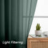 Hunter Green Sheer Curtains 63 Inch Length 2 Panels, Rod Pocket Solid Color Window Sheer Curtain Panels, Elegant Curtains & Drapes for Living Room...