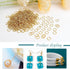 TOAOB 400pcs 18K Gold Plated Jump Rings 5mm Gold Open Jump Rings Connectors Jewelry Jump Rings for DIY Earrings Necklace Bracelet Making Repair Su...