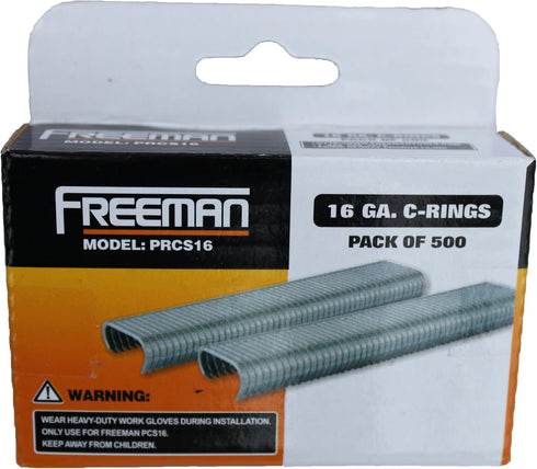 Freeman Tools PRCS16 16-Gauge C-Rings, 500-Piece...