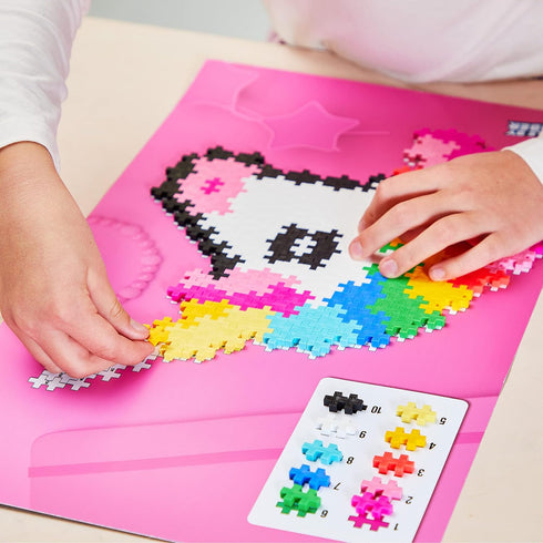 Plus Plus - Puzzle By Number - 250 Piece Unicorn - Construction Building Stem / Steam Toy, Interlocking Mini Puzzle Blocks for Kids...
