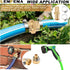 4 Sets 1/2 Inch Solid Brass Garden Hose Connector Repair Kit,Water Hose Mender Female Male Hose Coupling with Stainless Steel Clamp, Tape and Rubb...