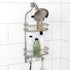 Zenna Home Shower Caddy Hanging Bathroom Organizer, Steel Shower Rack with 2 Shelves, Rust-Resistant Over Shower Head Caddy Storage System, Satin ...
