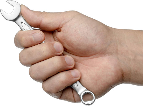 Jetech 7/16 Inch Combination Wrench, Industrial Grade Cr-V Steel Spanners with Precise 12 Point Opening, Off-Corners Design...